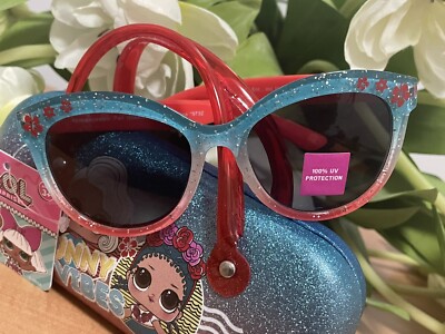 LOL Surprise Girls Sunglasses Glitter Colorful Hard Case Set UV