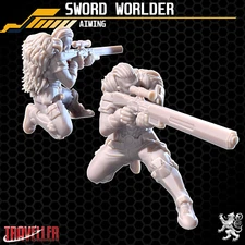 Sword Worlder - Aiming Sniper | 2nd Dynasty | Traveller Miniature | 28mm