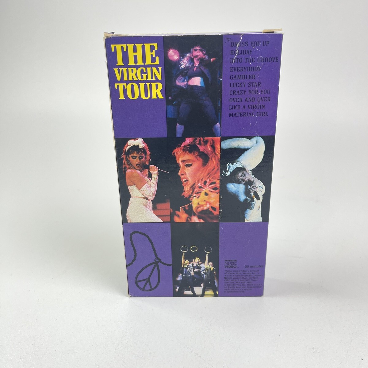 Madonna The Virgin Tour VHS 1985 1st Edition Live Concert