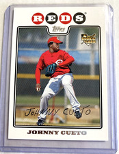 2008 Topps #476- JOHNNY CUETO Rookie RC Card.. rookie card picture