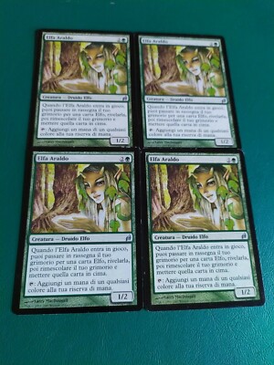 4X ELFE HERALDO - Elvish Harbinger - LORWYN LRW - MTG Magic - Ita Italiano