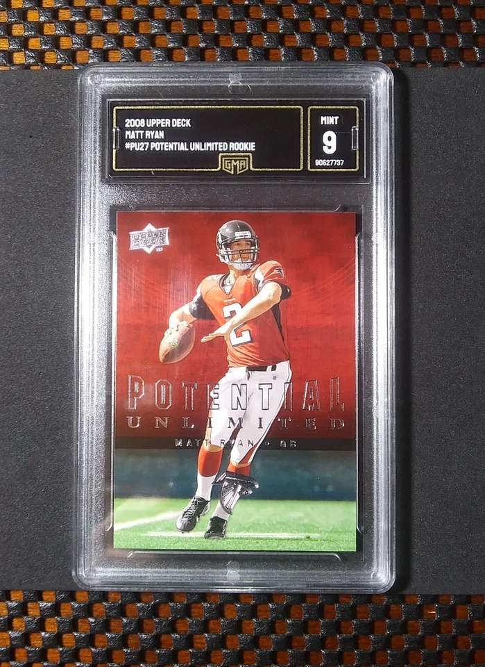 2008 Upper Deck Potential Unlimited Rookies #PU27 Matt Ryan RC -Matty Ice- GMA 9 - Image 3 of 4