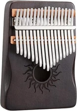 17 Keys Kalimba Thumb Piano Sun Series White Maple Wood Ideal for Christmas Gift