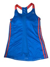 Adidas Response Damen Laufshirt Tr&auml;gershirt Blau Gr 36 S Einsatz Fitne&szlig; Laufen