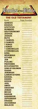 Books of the Bible Bookmarks 5pk Bible Reference Add Page Numbers 2.5"x7" 