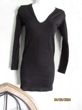 UO BDG nwt sz L little black dress bodycon mini long tapered sleeves v-neck sexy