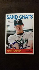 Kevin Plawecki 2013 Topps Heritage 13 Sand Gnats Mets Signed Authentic Auto JA15