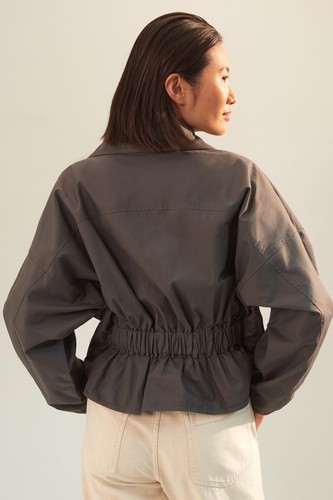 New Anthropologie Mare Mare Puff-Sleeved Utility Jacket Size XL MSRP: $168 - Picture 3 of 3