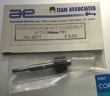 Team Associated RC10 Stealth Transmission Drive Gear and Shaft 6571