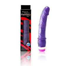 Vibratore Vaginale Realistico 23cm Morbido Fallo Donne Dildo vibrante Pene viola