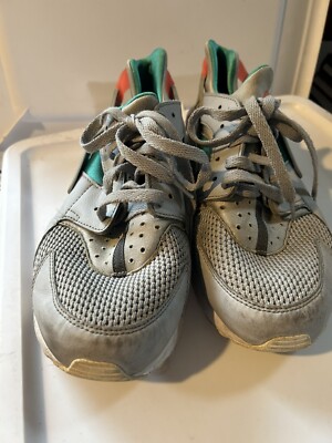 nike huarache wolf grey sunset pulse