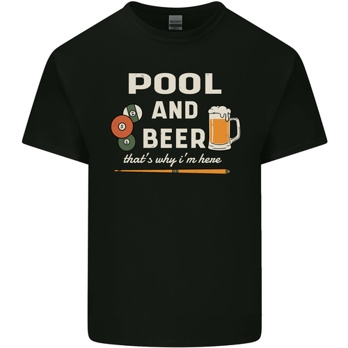 Men's T-shirt Pool And Beer Print Cotton Graphic Tee For Men_voghion.com