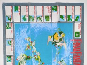 Final Fantasy 1990 Nintendo NES World Map / Enemy Chart NES-FF-USA(B)