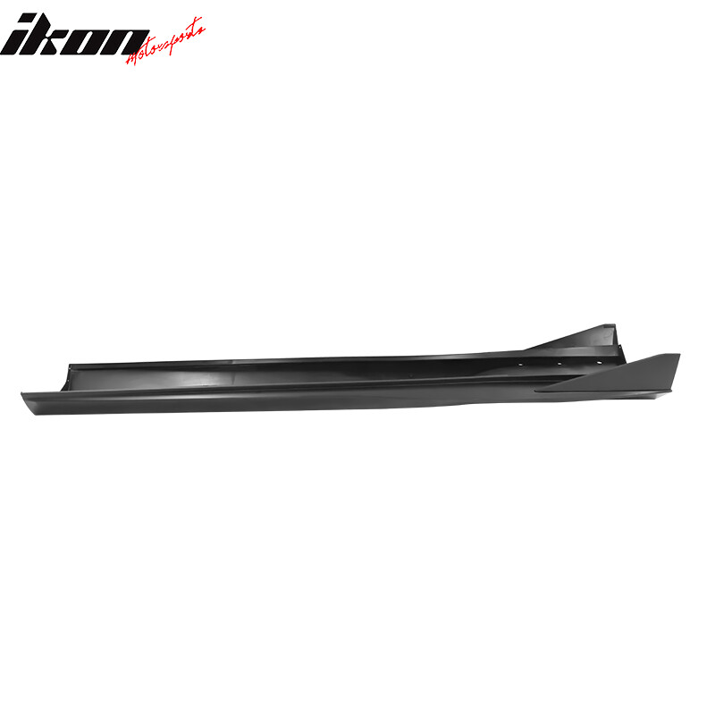 Fits 10-15 Chevy Camaro Matte Black PP Side Skirts Rocker Panel IKON V3 Style