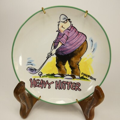 Finkstrom Character The Centrum Golf Plate HEAVY HITTER /w hanger FGJX4