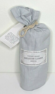 Restoration Hardware Vintage-Washed Belgian Linen Standard Sham Shore NEW $109 414279440007 | eBay