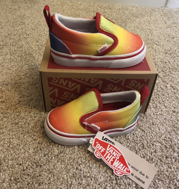rainbow vans size 4.5
