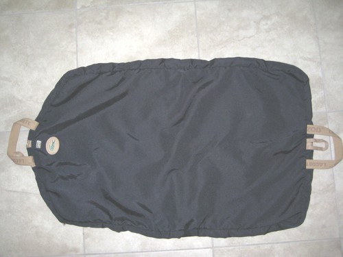 Vintage LARK IZOD LACOSTE Black Folding Suit Dress Garment Carry On Bag USED - Picture 10 of 11