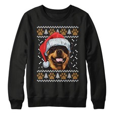 Rottweiler Christmas Sweatshirt Dog Owner Gifts For Kids Owners School Jumper...