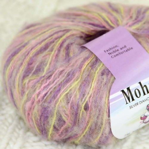 Sale 1BallsX25gr Fluffy Lace Mohair Warm Shawl Rugs Hand Knit Crocheted