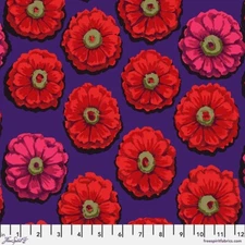 Free Spirit Kaffe 85 & Fabulous by Kaffe Fassett PWGP031 Crimson Zinnia  Cotton