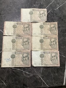 Italy : Lot  Of 7 X 1000 Lire 1982 MARCO POLO Banknotes