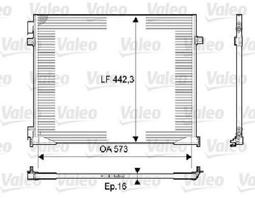 Original Valeo Kondensator Klimaanlage 814172 FüR Opel Renault-image