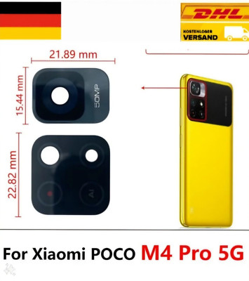 Xiaomi POCO M4 Pro 5G Kamera Linse Glas Camera Glass Lens + Kleber 