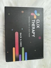 NEW! Clix Therapy Back and Knee Pain - Reusable Hot & Cold Packs