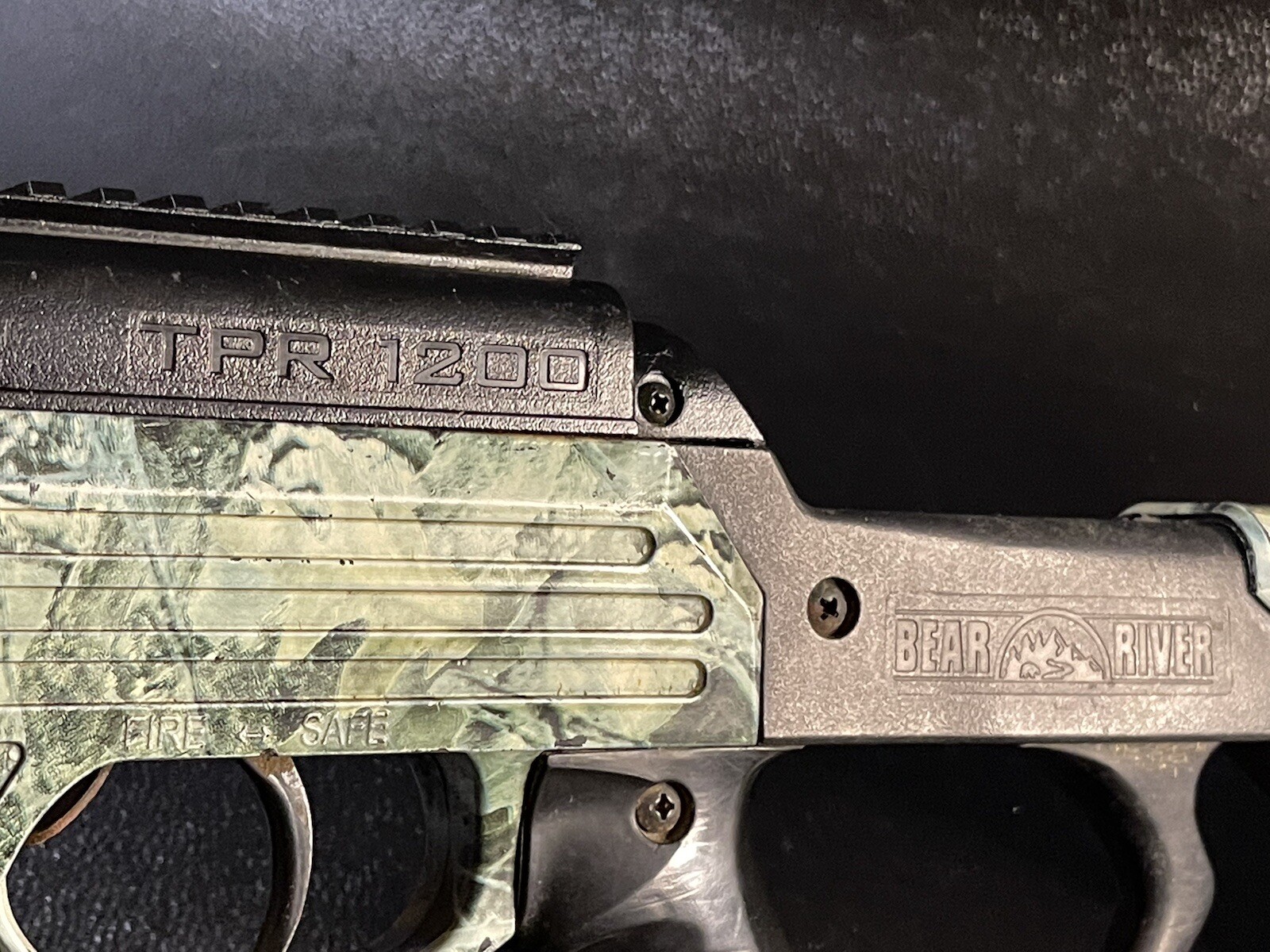 Bear River .177 Cal TPR 1200 Pellet Air Gun Black Rifle Camouflage