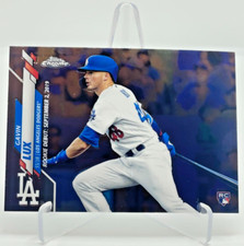 Gavin Lux 2020 Topps Update Chrome Base Rookie Debut Card RC U-54 Dodgers