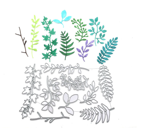 9pcs Leaves Metal Cutting Die Embossing Scrapbooking Stencil Card Craft - Picture 4 of 6