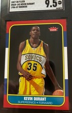 2007-08 Fleer KEVIN DURANT 86-87 Retro Rookies SGC Mint+ 9.5 RC Sonics