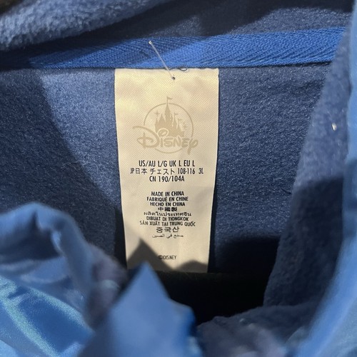Disney Donald Duck Large Fleece Full Zip Jacket Unisex Blue Long Sleeve NWT - Picture 7 of 10