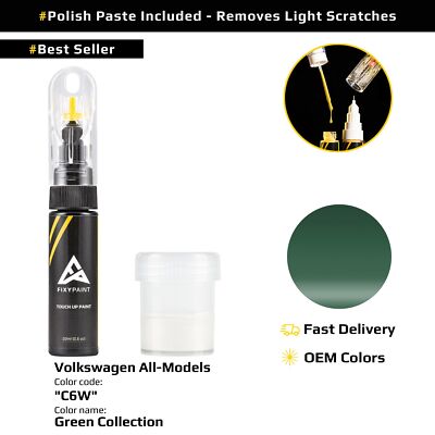 Touch up Paint for Volkswagen All Models Code: C6W Green Collection