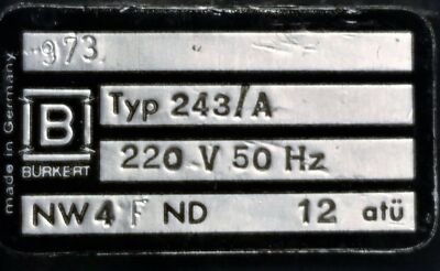 Burkert 243/A Solenoid Valve