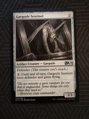 mtg gargoyle sentinel core set 2019
