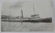 Steamship Steamer POCAHANTAS real photo postcard RPPC