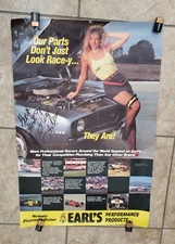 Earl's Performance Products Competition Plumbing Model Vintage POSTER Pinup  