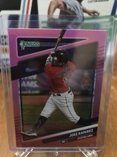 JOSE RAMIREZ 2021 Donruss PINK HOLO VARIATION