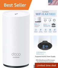 Seamless Outdoor Wi-Fi 6 Mesh Extender - Up to 2,200 Sq.Ft - Waterproof  Fast