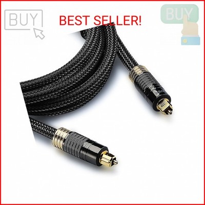 FosPower 24K Gold Plated Toslink Digital Fiber Optical Audio Cable (S/PDIF) - [Z