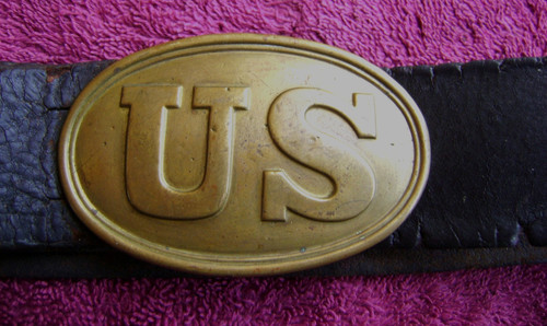 ORIGINAL U.S. UNION CIVIL WAR BELT & BUCKLE