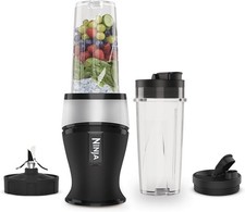 Ninja 700W Slim Blender & Smoothie Maker, 2x 470ml Cups with Spout Lids, Persona