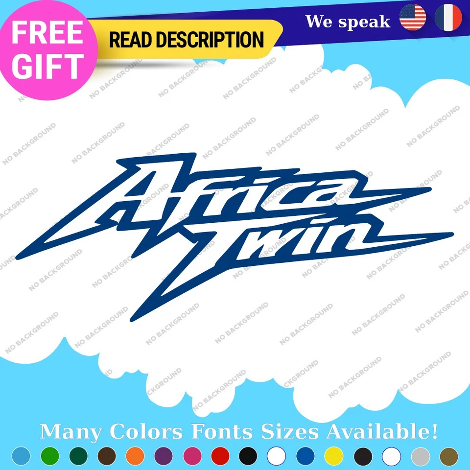 Fit Africa Twin Decal Sticker Vinyl Honda CFR 1000 Adventure Motorcycle 1100 Kit Foto 3 de 4