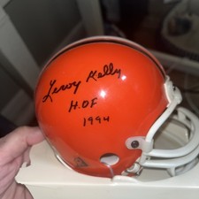 Leroy Kelly Cleveland Browns HOF 1994  Signed  MiNi Helmet