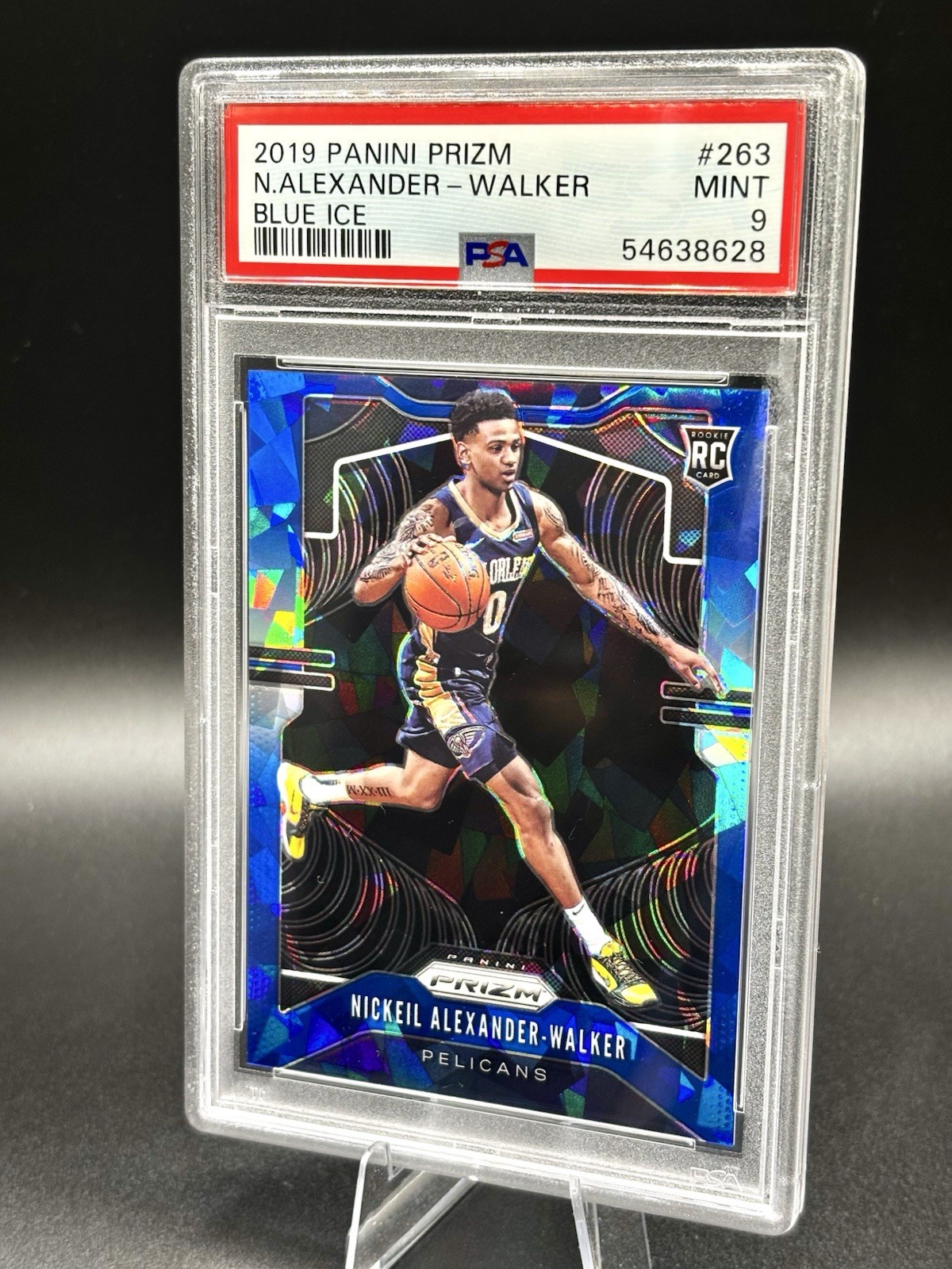2019-20 Panini Prizm - Nickeil Alexander-Walker #263 Blue Ice /99 (RC) PSA 9