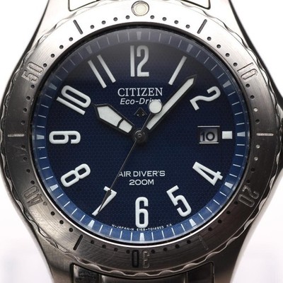Citizen Promaster E168-T009352 Eco-Drive Diver Silver Dial Mens Wristwatch