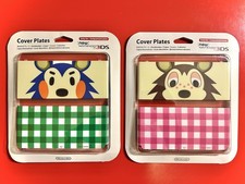 2x New Nintendo 3DS Kisekae Cover Plates - Animal Crossing Sable  Mabel Able