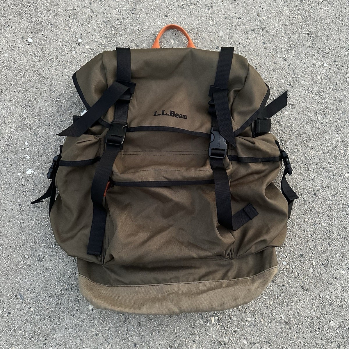 llbean 90s backpack リュック Vintage 90s L.L. Bean Olive Green Continental Rucksack Backpack | eBay